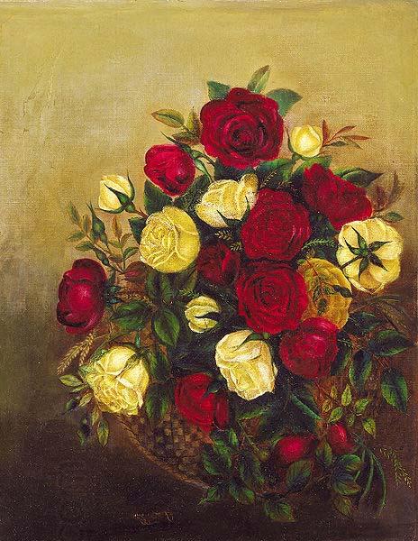 Robert Scott Duncanson Roses Still Life oil painting picture